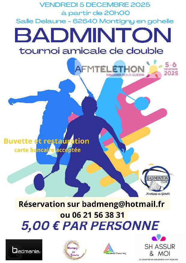 TOURNOI TELETHON 2025 MONTIGNY EN GOHELLE